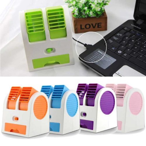 Mini Fan Cooling Portable Desktop Dual Bladeless Air Conditioner - Image 4