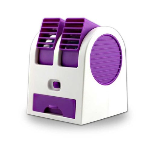 Mini Fan Cooling Portable Desktop Dual Bladeless Air Conditioner - Image 3