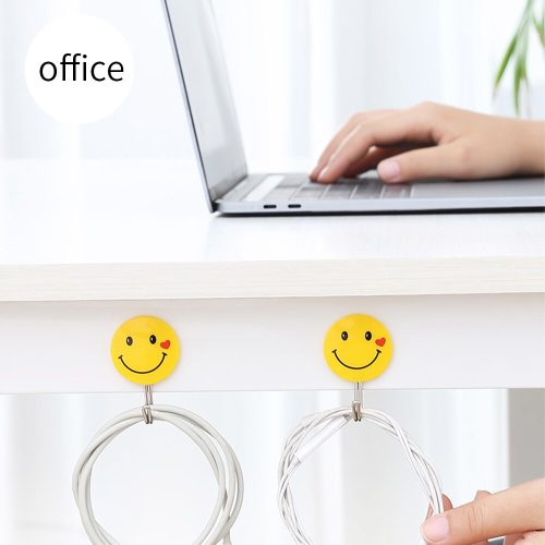 Smile Pattern Creative Plastic Wall Hanger 5pc - Image 7