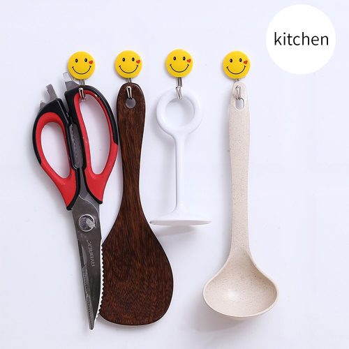 Smile Pattern Creative Plastic Wall Hanger 5pc - Image 8