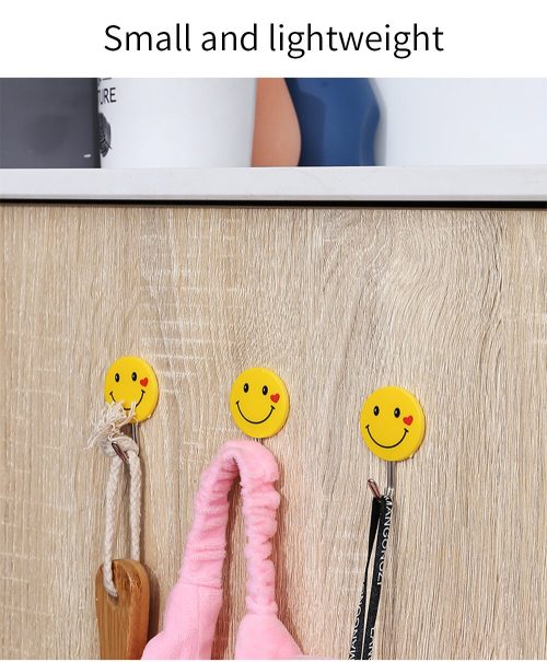 Smile Pattern Creative Plastic Wall Hanger 5pc - Image 5