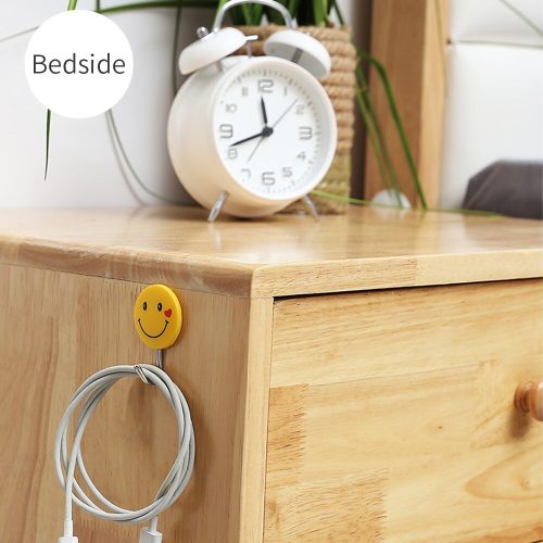 Smile Pattern Creative Plastic Wall Hanger 5pc - Image 2