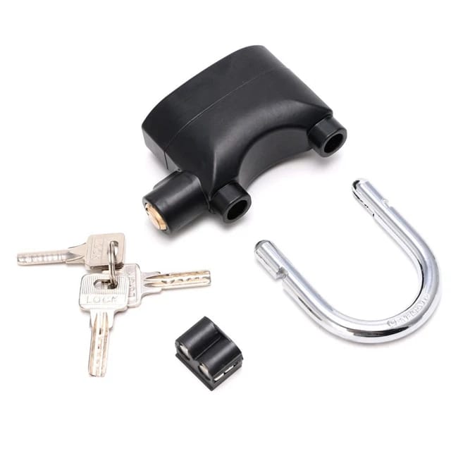 Waterproof Siren Alarm Padlock Alarm Lock for Motorcycle Short Beam Bike Bicycle - Image 5