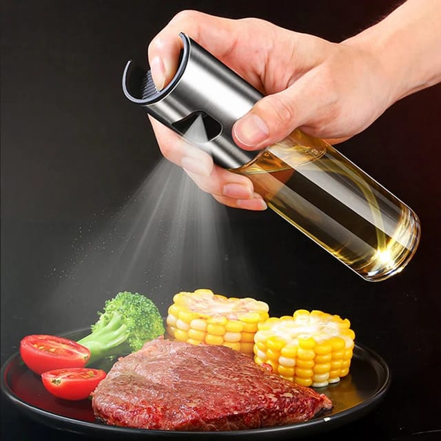 1Glass Spray Olive Oil Spraying Bottle Dispenser Sprayer Can Jar Kitchen Barbecue Tool - Image 3