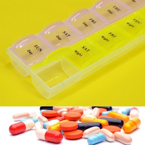 2-Week Pill Organizer Storage Box ( 14 Days Partitions )
